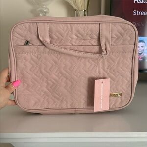 Pink Nishel Zip-Up & Hanging Cosmetic Case - Lots of Compartments- Brand New NWT